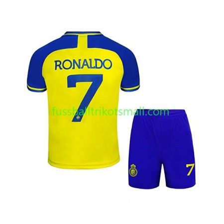 Fußballtrikots Al-Nassr Cristiano Ronaldo 7 Kinder 2022-2023 Kurzarm Heimtrikotsatz kaufen